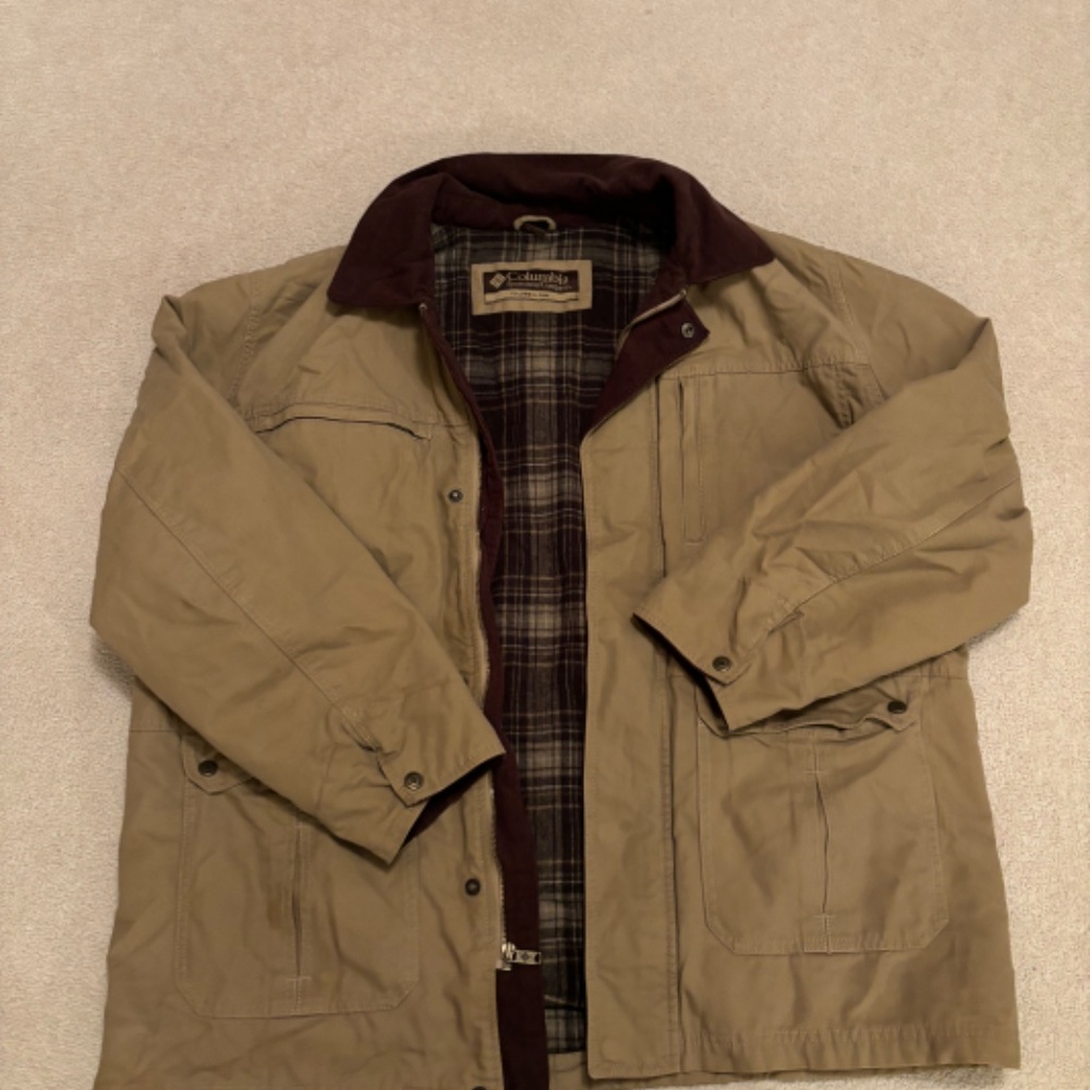 Men's Columbia Flannel Lined Jacket XL